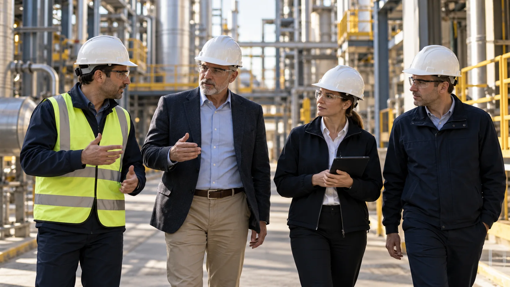 Visita técnica a una instalación industrial